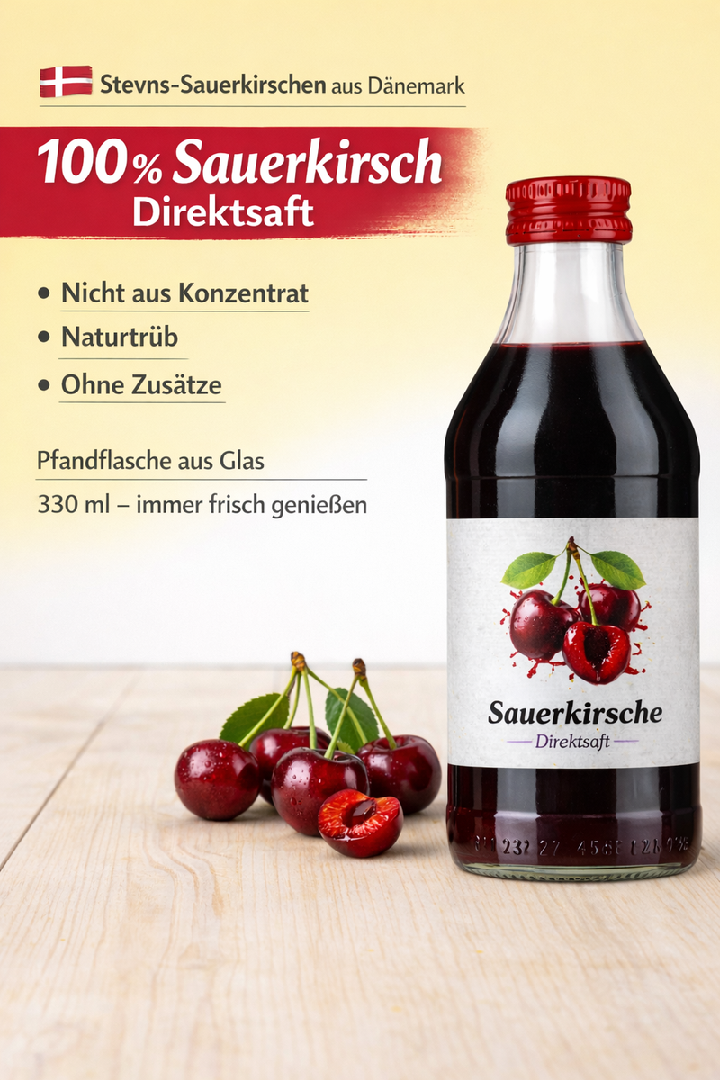 Dänischer Sauerkirsch Muttersaft Stevns Sauerkirsche – Drink Schäfers