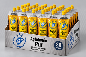 30 Stück Royal Schoppe Bembel  Apfelwein Mini to Go 330ml Versandkostenfrei ++ !!!!! Jetzt Vorbestellen und zum Sonderpreis erhalten. 30 Stück für 35€ statt 45€. Lieferung in KW44/45!!!!!!