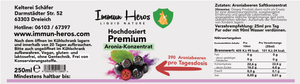 Immun Heros - Hochkonzentrierte Naturkraft aus Aroniabeeren - Aroniasaftkonzentrat
