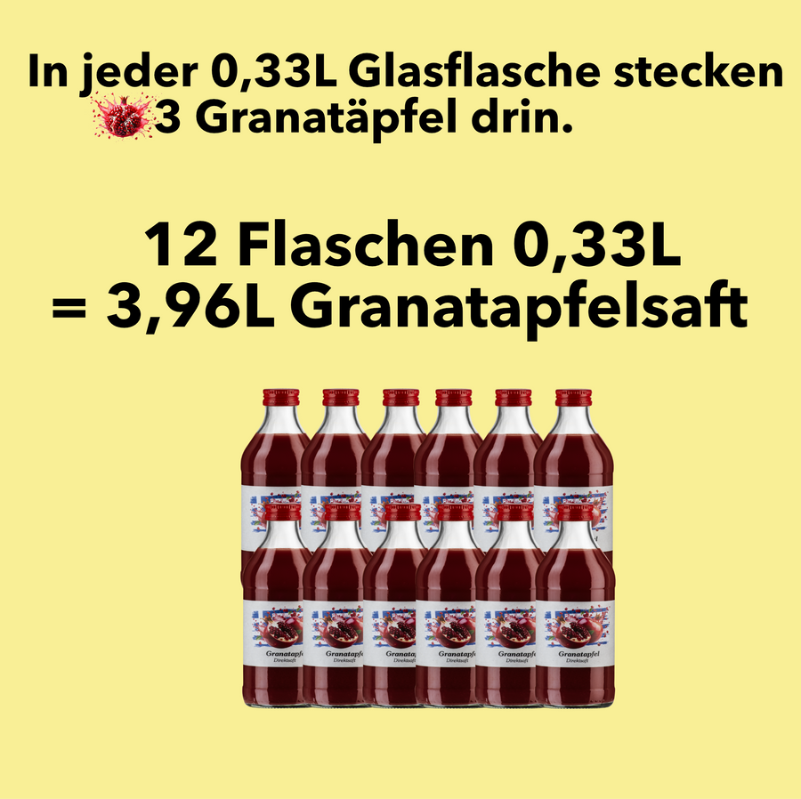 Premium Granatapfelsaft / Direktsaft / Muttersaft / Mehrwegflasche