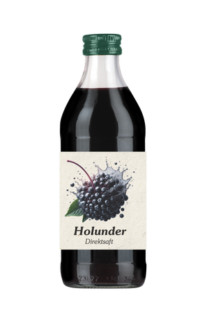 Wilder Holunderbeeren Direktsaft naturtrüb