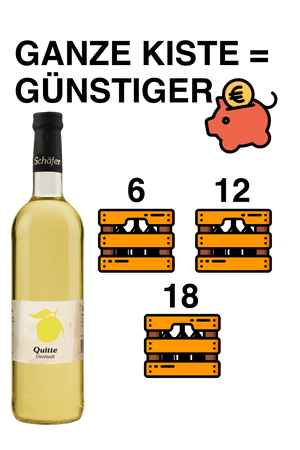 Quittensaft - Quitten Direktsaft Naturtrüb - Kiste